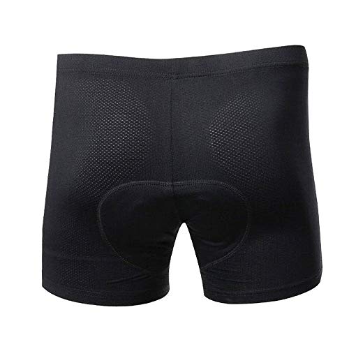 HTTOAR Culote Corto Ciclismo Hombre， Culotes Ciclista Calzoncillos Transpirable y de Secado Rápido Calzoncillos Bici (Amarillo Negro, Large)