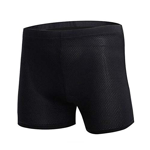 HTTOAR Culote Corto Ciclismo Hombre， Culotes Ciclista Calzoncillos Transpirable y de Secado Rápido Calzoncillos Bici (Amarillo Negro, Large)