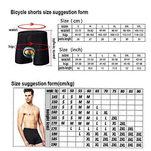 HTTOAR Culote Corto Ciclismo Hombre， Culotes Ciclista Calzoncillos Transpirable y de Secado Rápido Calzoncillos Bici (Amarillo Negro, X-Large)