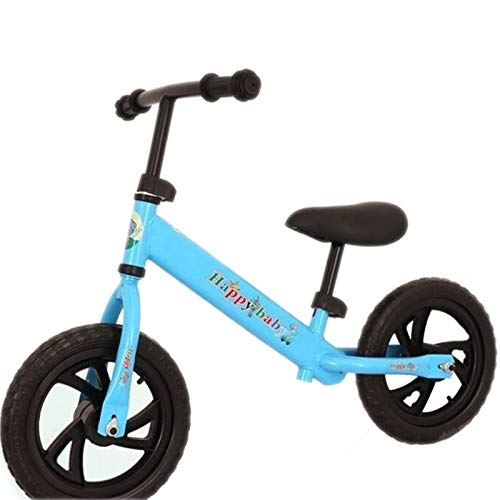 Huachaoxiang Niños Bicicleta De Equilibrio, Equilibrio Bicicletas para Pequeños Y con Color Al Azar Casco Caminar Formación Sin Pedal,Rosado