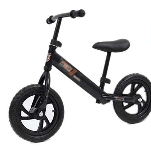 Huachaoxiang Niños Bicicleta De Equilibrio, Equilibrio Bicicletas para Pequeños Y con Color Al Azar Casco Caminar Formación Sin Pedal,Rosado