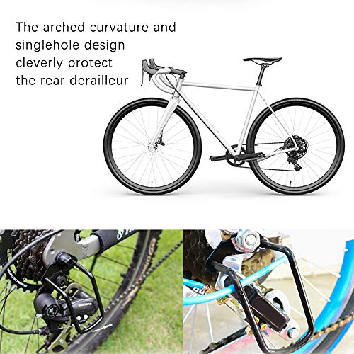 Huahao Protector de Cambio Trasero de Bicicleta 4 Piezas Acero Hierro Protector de portaequipajes de Cambio de Bicicleta Protector de Cambio Trasero de Ciclismo Ajustable para Bicicleta de montaña
