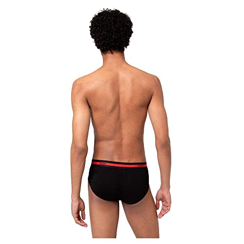 HUGO Hip Brief Twin Pack Bóxer, Negro (Black 001), M 2 para Hombre