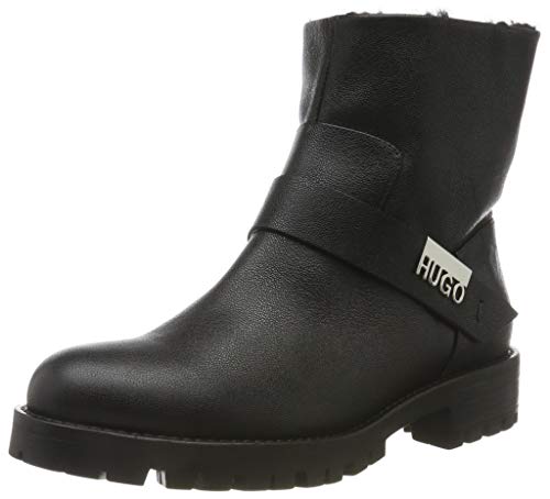 HUGO Victoria Biker-c, Botas Estilo Motero Mujer, Negro (Black 001), 41 EU