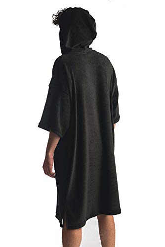 Hurley M One&Only Poncho Toallas, Hombre, Black
