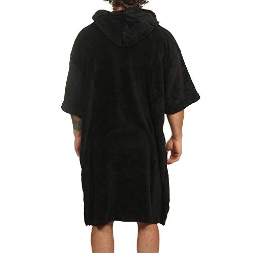 Hurley M One&Only Poncho Toallas, Hombre, Black