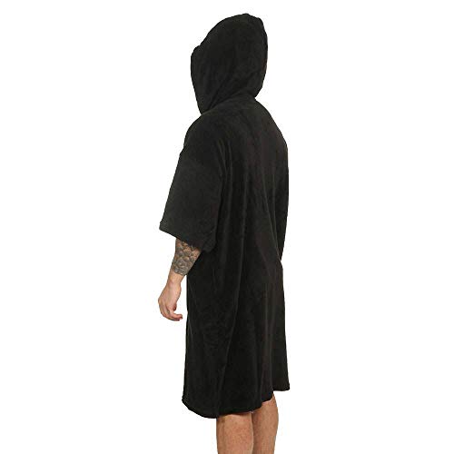 Hurley M One&Only Poncho Toallas, Hombre, Black