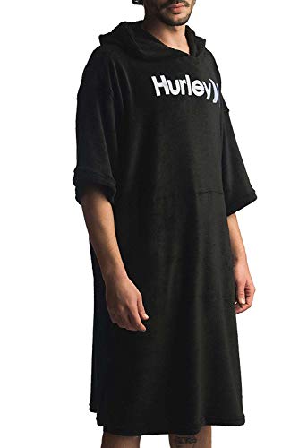 Hurley M One&Only Poncho Toallas, Hombre, Black