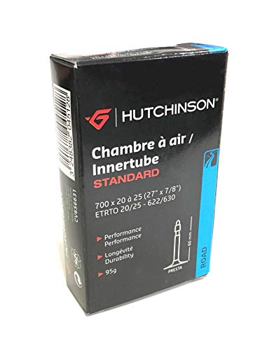 HUTCHINSON Cámara 700x20-25 Presta válvula 60 mm (CV656631), Unisex Adulto, Negro, 700 x 20 a 25