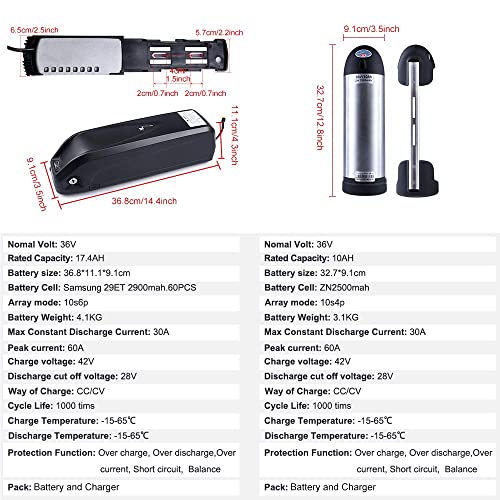 HYCy BBS01B 36V 250W / 350W Kit de conversión de Bicicleta eléctrica BBS02B 36V 500W Kit de conversión de Bicicleta eléctrica para Accesorios de Bicicleta de montaña Kit de conversión d