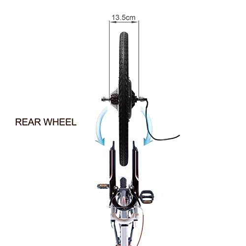 HYCy Kit de conversión de Bicicleta 36V 500W 20"/ 24" / 26"/ 28" / 29"/ 700C Motor de Rueda Delantera/Trasera Kit de Bicicleta eléctrica Buje de Bicicleta eléctrica (500W Rueda tra