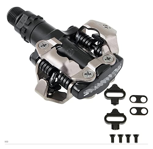 HYE XINGSTOR Apto for Shimano PD-M540 / M520 Pedales de Bicicletas Negro/Plata MTB Pedales for Bicicletas en Bicicleta Bicicleta Auto-Bloqueo Pedal M540 / 520 Accesorios for Bicicletas