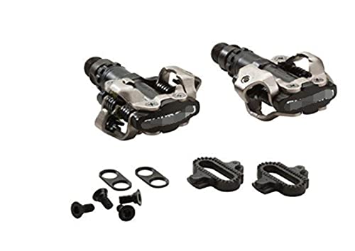 HYE XINGSTOR Apto for Shimano PD-M540 / M520 Pedales de Bicicletas Negro/Plata MTB Pedales for Bicicletas en Bicicleta Bicicleta Auto-Bloqueo Pedal M540 / 520 Accesorios for Bicicletas