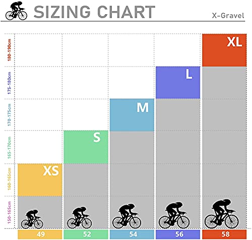 ICANIAN X-Gravel Carbon Gravel - Juego de marcos de bicicleta (montaje plano, BSA UDM, 49/52/54/56/58 cm, eje pasante 12 × 100/12 × 142 mm (56)