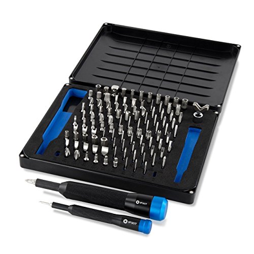 iFixit Manta Precision Bit Set, juego de 112 puntas atornillador (4 mm y 1/4 pulgadas) para bricolaje y reparación de dispositivos electrónicos