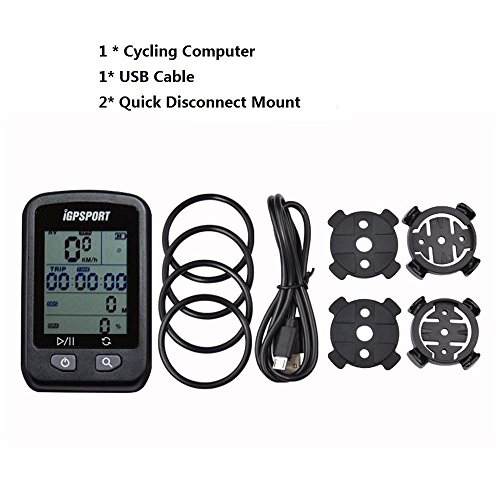 iGPSPORT iGS20E (versión española) - Ciclo computador GPS Bicicleta y Ciclismo. Cuantificador grabación de Datos y rutas. Pantalla Anti-Reflejos y de Gran Contraste. Batería hasta 25 Horas. IPX6