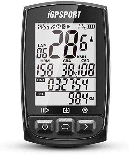 iGPSPORT iGS50S (versión española) - Ciclo computador GPS Bicicleta Ciclismo. Cuantificador grabación de Datos y rutas. Pantalla 2.2" Anti-Reflejo. Conexión Sensores Ant+/2.4G. Bluetooth IPX7