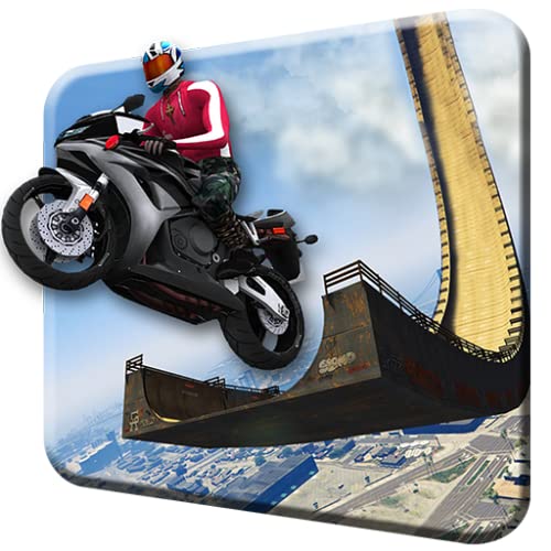 imposible mega rampa moto bicicleta jinete: superhéroe 3D gratis