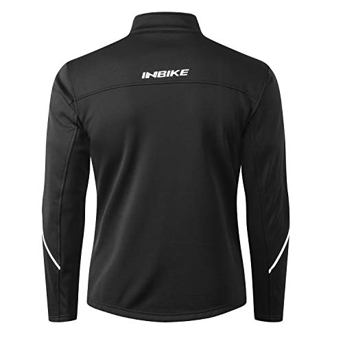 INBIKE Chaqueta Ciclismo Invierno Cortavientos Hombre Bicicleta Chaquetas Termicas Softshell Impermeable Con Forro Polar Para Ciclista(XL)