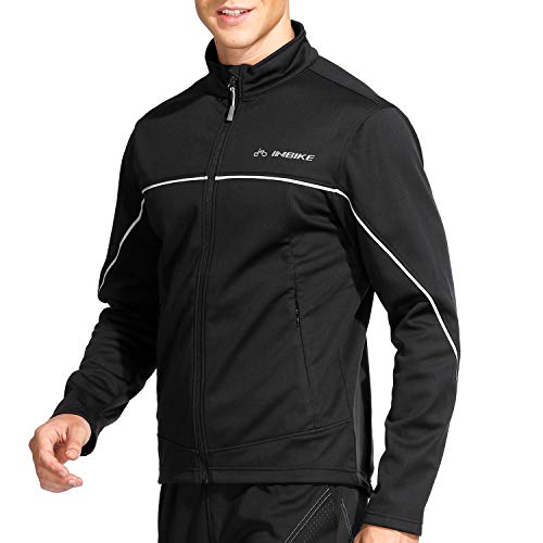 Inbike Chaqueta Softshell Deportiva Para Hombre Cazadora Chándal Impermeable de Invierno Para Ciclismo(L)