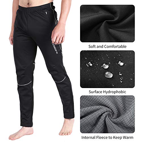 INBIKE Pantalon Largo De Ciclismo Abrigo Transpirable Invierno para Hombre, Pantalones Impermeable para Montaña Senderismo Trekking Senderismo Acampada Escalada(L)