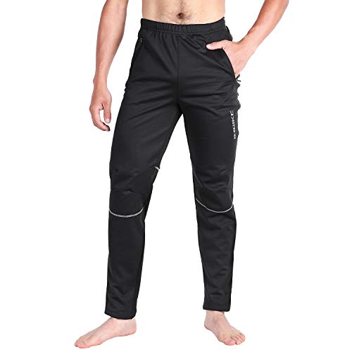 INBIKE Pantalon Largo De Ciclismo Abrigo Transpirable Invierno para Hombre, Pantalones Impermeable para Montaña Senderismo Trekking Senderismo Acampada Escalada(L)