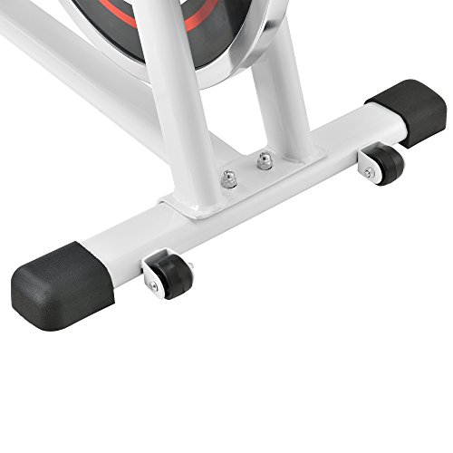 [in.tec] Bicicleta estática/Indoor Cycling - Blanca - Ejercicio en casa - Fitness - Spinning