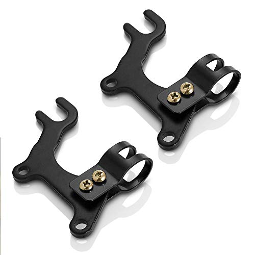 INTVN Soporte de Freno de Disco de Bicicleta, 2pcs Universal Ajustable Freno de Disco Delantero Componentes Negro de 20 mm para Bicicleta de Carretera MTB de 160 mm