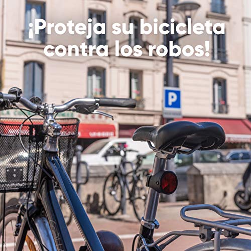 Invoxia Bike Tracker, Localizador GPS Antirrobo para Bicicleta, Negro, Suscripción de 3 años Incluida