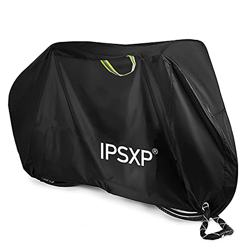 IPSXP Funda de Bicicleta, Funda de Protección Bici con Agujero de Bloqueo Bolsa de Transporte Resistente Proteger Bici del Sol Lluvia Polvo para Bicicleta de Montaña Carretera