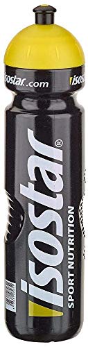 Isostar Botella deportiva de 1000 ml, sin BPA, botella de agua para correr, ciclismo, gimnasio, senderismo, práctico y a prueba de fugas, cierre Push & Pull (1 x 71 g)