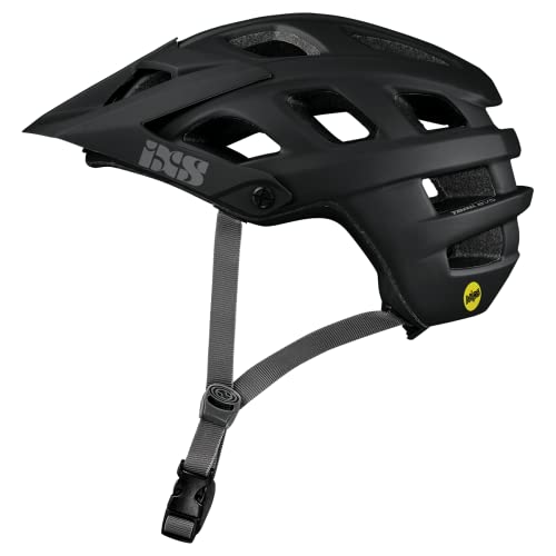 IXS RS EVO Casco para Bicicleta de montaña Trail/All Mountain, Unisex Adulto, Negro, SM (54-58cm