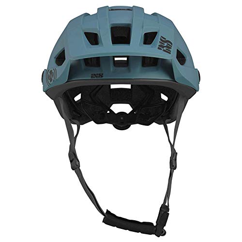 IXS Trigger Am MTB Casco, Unisex, Negro y azul, M/L size(58-62cm)