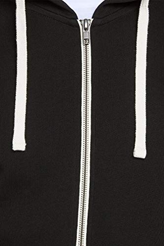 Jack & Jones Jjeholmen Sweat Zip Hood Noos Sudadera, Negro (Black), X-Large para Hombre