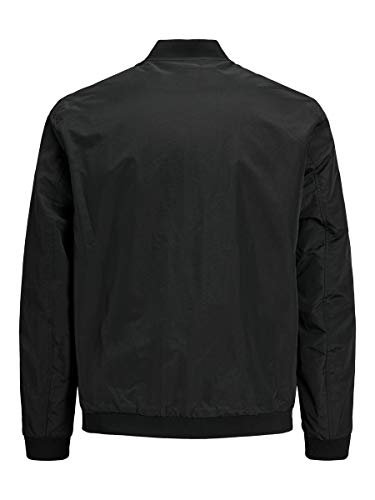 Jack & Jones Jjerush Bomber Noos Chaqueta, Negro, M para Hombre
