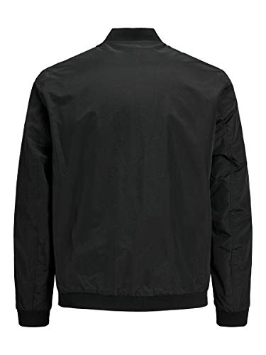 Jack & Jones Jjerush Bomber Noos Chaqueta, Negro, M para Hombre