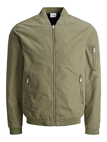 Jack & Jones Jjerush Bomber Noos Chaqueta, Verde Oscuro, XXL para Hombre