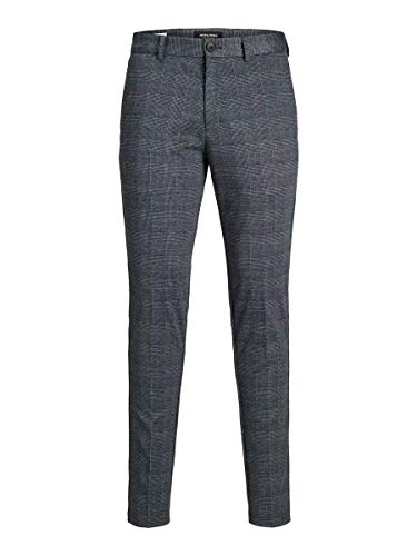 Jack & Jones JJIMARCO JJPHIL Jersey Nor DG Check Noos Pantalón, Gris (Oscuro), 29W / 30L para Hombre