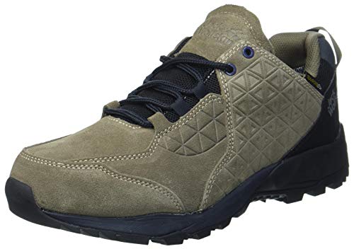 Jack Wolfskin Cascade Hike Lt Texapore Low M, Zapatos al Aire Libre Hombre, Khaki/Phantom, 42 EU