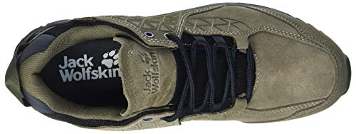 Jack Wolfskin Cascade Hike Lt Texapore Low M, Zapatos al Aire Libre Hombre, Khaki/Phantom, 42 EU