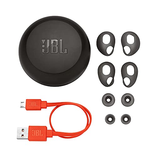 JBL Free X - Auriculares inalámbricos con Bluetooth y cancelación de ruido, JBL Signature Sound, 24 h de música continua y estuche de carga inteligente, negro