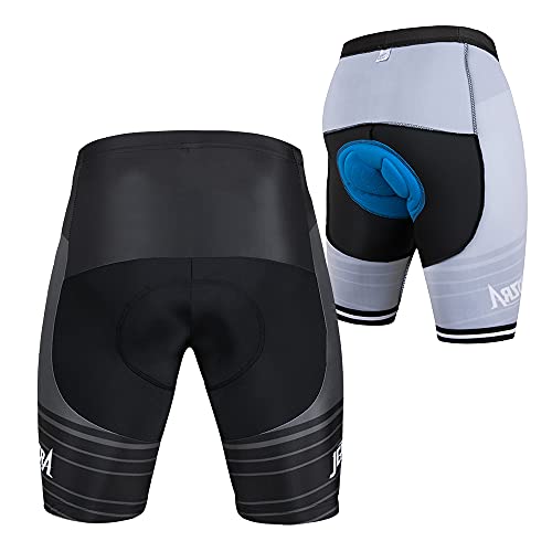 JEPOZRA Culotte Ciclismo Hombre Mallot Bici Secado Rápido Ropa Bicicleta Montaña con Badana Gel 4D, Mallas Cortas Deporte para Ciclista