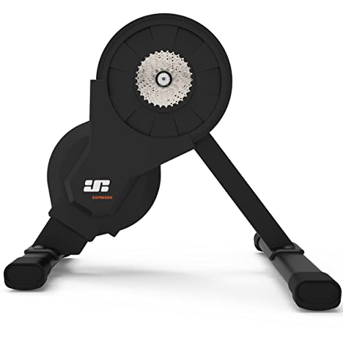 JetBlack Volt Silencioso e Inteligente Entrenador de Bicicletas de Interior con el Cassette preinstalado de 11 velocidades de Shimano, Bluetooth, Ant+ y una Experiencia de conducción Realista