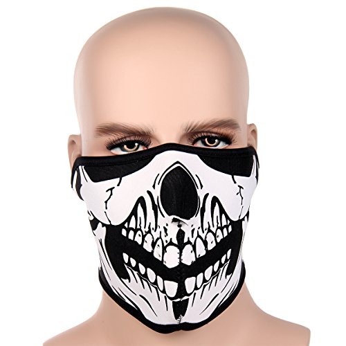 Jewelrywe La Máscara del pasamontañas Cara del cráneo del Fantasma máscara Completa Cosplay Bufanda Estilo