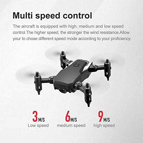 JHGF Drone con Cámara 4K con Cardán para Adultos, FPV Drone Plegable 5G WiFi Video En Vivo para Principiantes, GPS Return Home | 10 Minutos De Tiempo De Vuelo | Control De Gravedad | Ruta De Vue