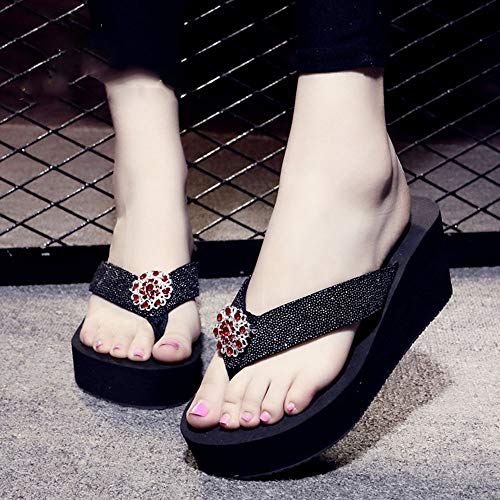 JIAYING Sandalias Chanclas para, Verano Piel Punta Abierta Chanclas, Sandalias, for Caminar/Caminar/Viajar/Bodas/Agua/Playa, en 6 Colores (Color : B, Size : US7/EU38/UK5/MX24/CN38)