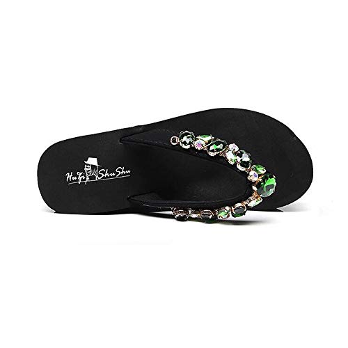 JIAYING Sandalias Chanclas para,Verano Piel Punta Abierta Chanclas, Sandalias, for Caminar/Caminar/Viajar/Bodas/Mancha de Agua/Playa (Color : B, Size : US7/EU38/UK5/MX24/CN38)