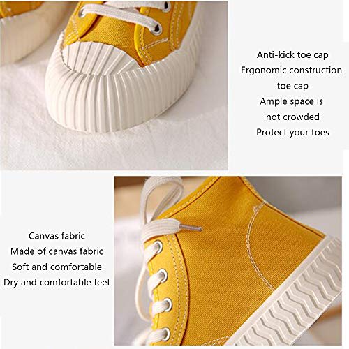 JIAYING Zapatillas para Mujer Platform Canvas Zapatillas Mujer Zapatillas Altas Adulto Zapatillas Casual para Mujer, Multicolor Opcional, se adaptará a Diferentes Tipos de Ocasiones