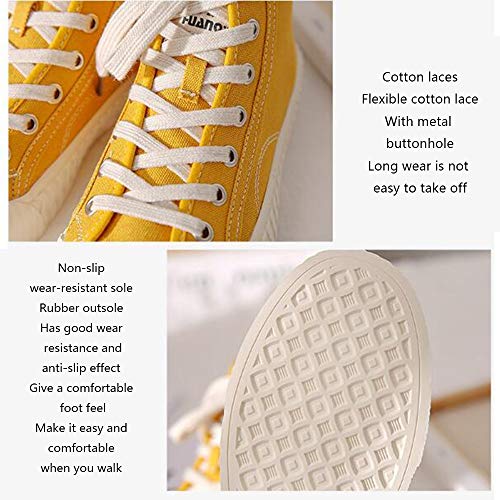 JIAYING Zapatillas para Mujer Platform Canvas Zapatillas Mujer Zapatillas Altas Adulto Zapatillas Casual para Mujer, Multicolor Opcional, se adaptará a Diferentes Tipos de Ocasiones