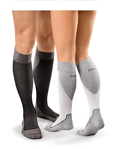 Jobst Sport - Medias de apoyo (15-20 mmHg, talla M), color gris